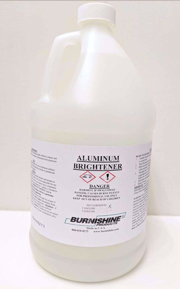 Burnishine Products. Clean and remove stains, oxidation and discoloration  from aluminum surfaces.